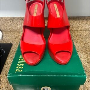 Melissa Women's Bold Red Heeled Sandals
